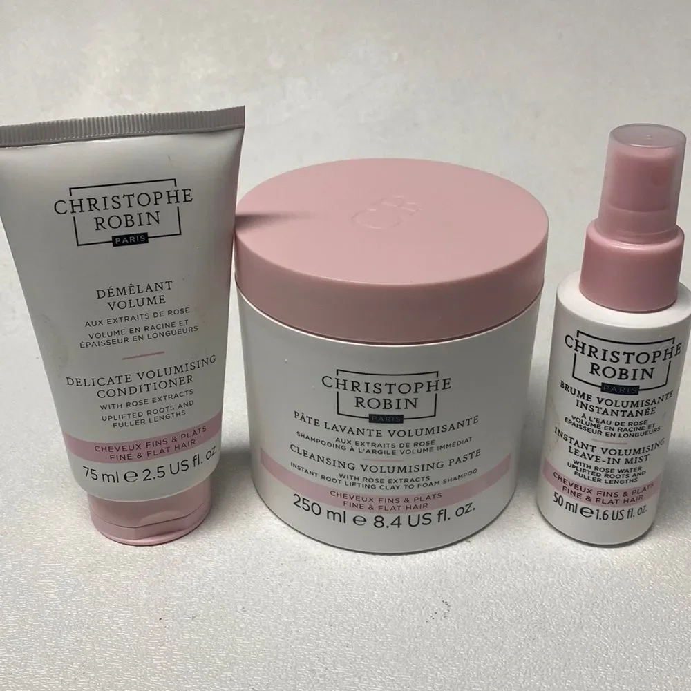 Christophe Robin Volume Shampoo Paste with Rassoul Clay & Rose Extracts + BONUS